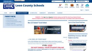 
                            3. Parent Portal / Portal User Info - Leon County Schools