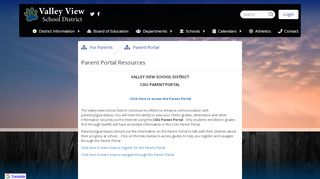 
                            4. Parent Portal Resources - Valley View School District