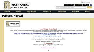 
                            7. Parent Portal - Riverview School District