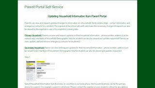 
                            2. Parent Portal Self Service - Acres Green Elementary - WE'VE MOVED