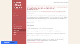 
                            7. Parent Portal - South Lamar School