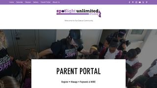 
                            3. Parent Portal | Spotlight Unlimited Studio