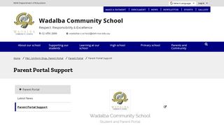 
                            1. Parent Portal Support - Wadalba Community School
