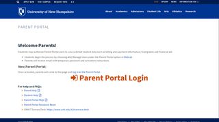 
                            5. Parent Portal | University of New Hampshire