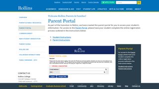 
                            6. Parent Portal | Welcome Rollins Parents & Families! | Rollins College ...