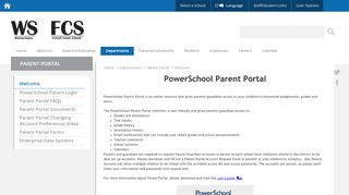 
                            7. Parent Portal / Welcome - Winston-Salem/Forsyth County Schools