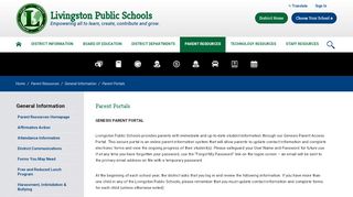 
                            4. Parent Portals - Livingston - Livingston Public Schools