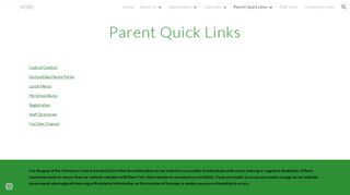 
                            1. Parent Quick Links - YCSD