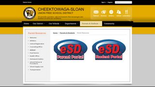 
                            3. Parent Resources / eSchool - Cheektowaga-Sloan