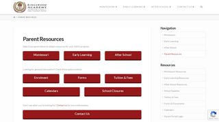 
                            10. Parent Resources - Kingswood Academy