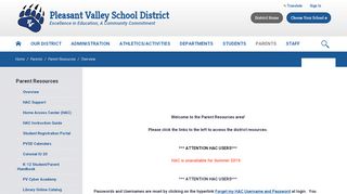 
                            6. Parent Resources / Overview - Pleasant Valley School District
