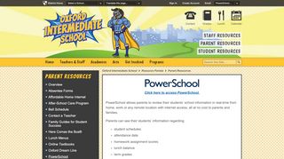 
                            6. Parent Resources / PowerSchool - Oxford School District