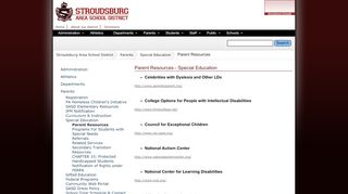 
                            8. Parent Resources - Stroudsburg Area School District