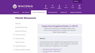 
                            1. Parent Resources | Waconia Public Schools