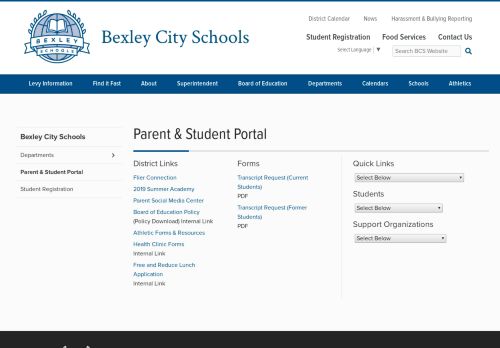 
                            8. Parent & Student Portal - Bexley City Schools