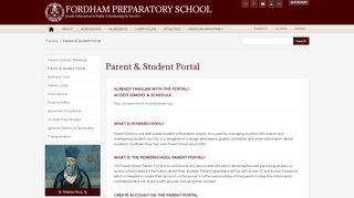 
                            9. Parent & Student Portal - Fordham Preparatory School