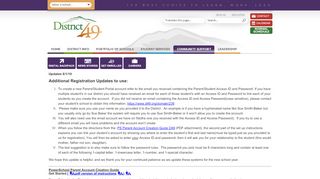 
                            7. Parent & Student Portal / Parent & Student Portal - School District 49
