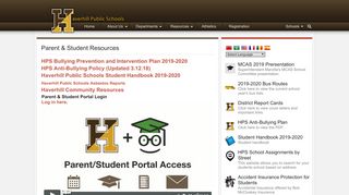 
                            5. Parent & Student Resources | Haverhill Public Schools