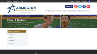 
                            8. Parent & Students - Arlington Community Schools