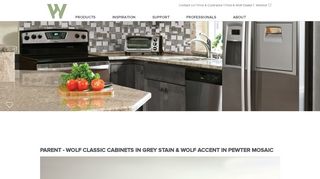 
                            6. Parent - Wolf Classic Cabinets in Grey Stain & Wolf Accent in Pewter ...