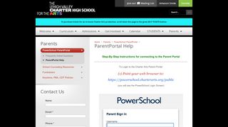 
                            7. ParentPortal Help « Lehigh Valley Charter High School for the Arts