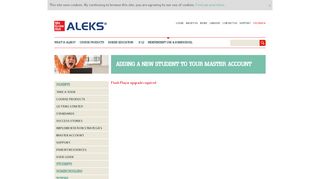 
                            6. Parents - Adding a New Student to Your Master Account - Aleks