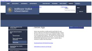 
                            4. Parents / Aeries App - Bellflower Unified School District