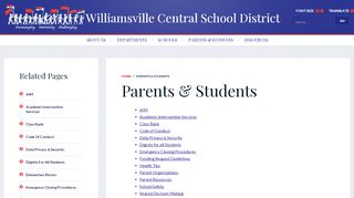 
                            9. Parents amp Students - Williamsville Central School District