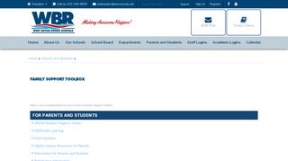 
                            7. Parents and Students / Homepage - wbrschools.net