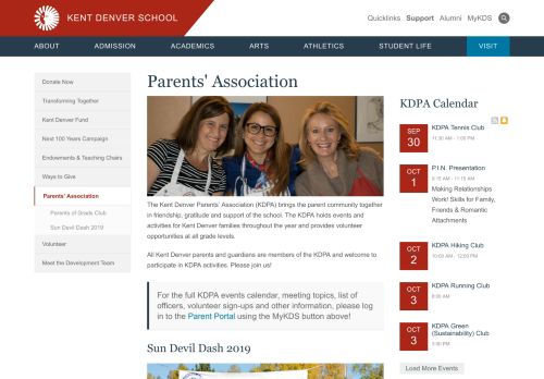 
                            2. Parents' Association - Kent Denver School