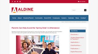 
                            5. Parents Can Help Avoid the ‘Spring Slide’ in Attendance ...