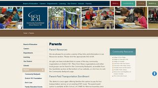 
                            2. Parents - Community Consolidated School District 181