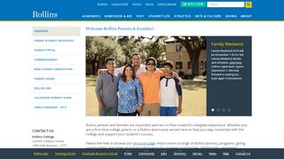 
                            2. Parents & Families | Rollins College | Orlando, FL