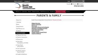 
                            8. Parents & Family - South Texas Independent School District