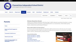 
                            4. Parents / Home - Channelview ISD