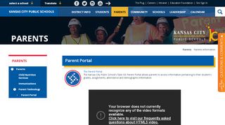 
                            5. Parents Information / Parent Portal - Kansas City Public Schools