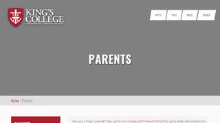 
                            6. Parents | King's College