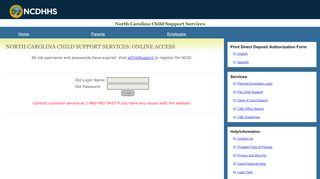 
                            1. Parents Login Page - ncchildsupport.com