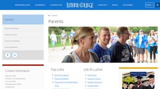 
                            3. Parents | Luther College