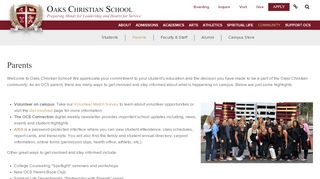 
                            7. Parents - Oaks Christian School