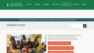 
                            3. Parent's Page | Archbishop Neale School