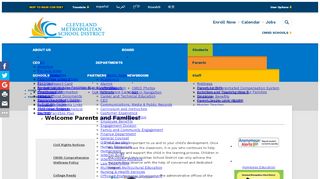 
                            2. Parents / Parent's Home - Cleveland Metropolitan School District