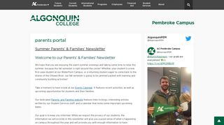 
                            7. parents portal | Pembroke Campus - Algonquin College