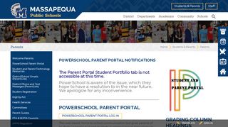 
                            7. Parents / PowerSchool Parent Portal - Massapequa