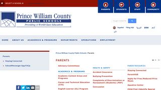 
                            3. Parents - Prince William County Public Schools