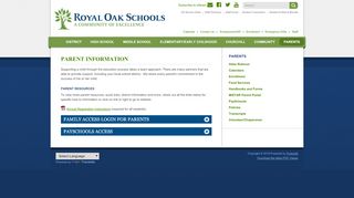 
                            2. Parents - Royal Oak Schools