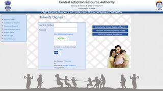 
                            1. Parents Sign-in - carings.nic.in