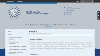 
                            5. Parents - Silver Valley Unified School District