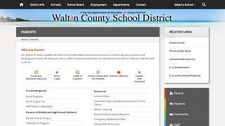 
                            1. Parents - Walton County School District