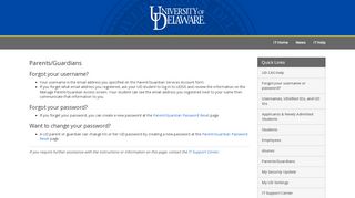 
                            8. Parents/Guardians - University of Delaware